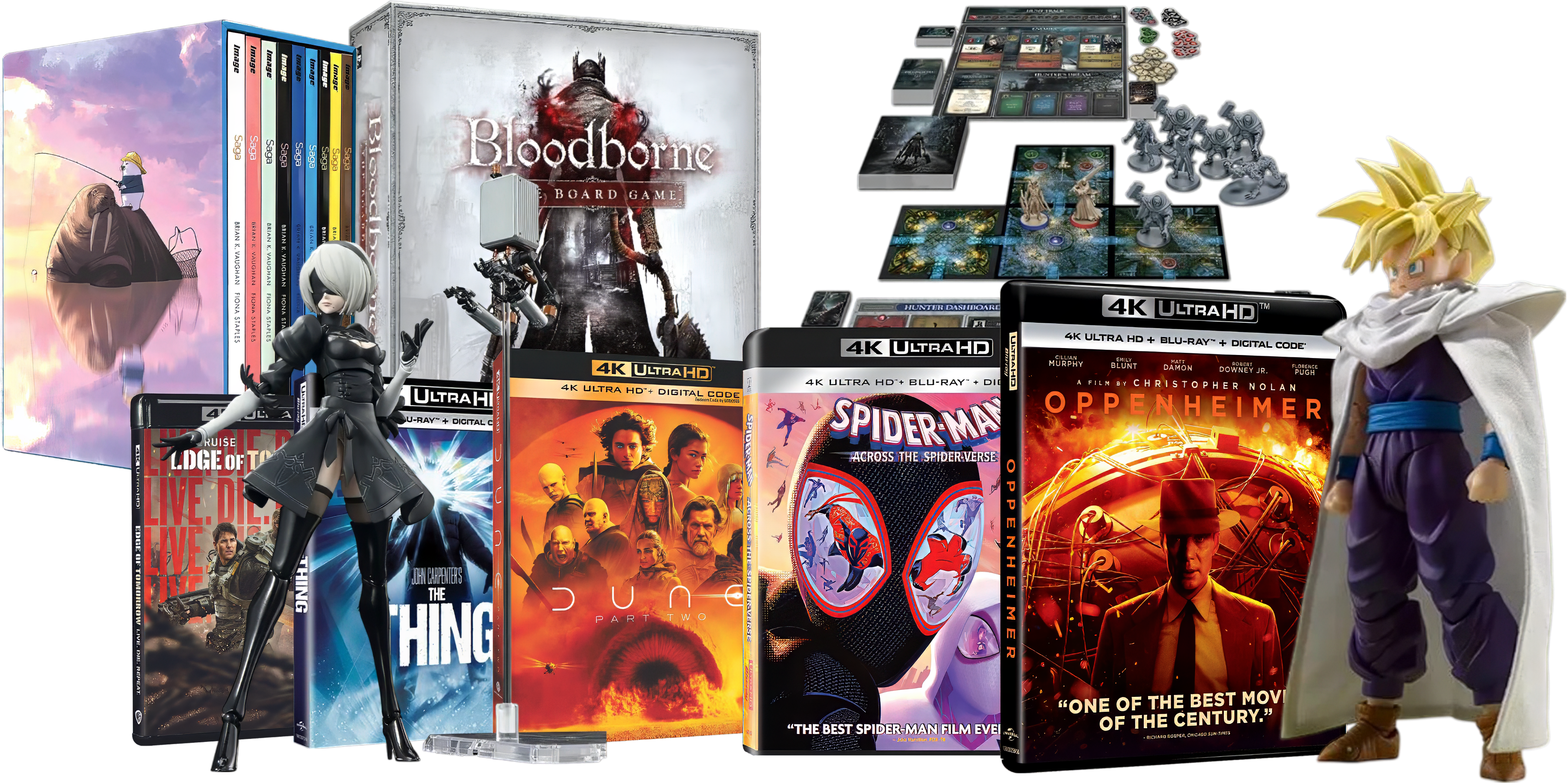 saga boxset bloodborne the board game super siayan son gohan NieR:Automata Ver1:1a 2B movies