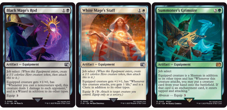 Magic: The Gathering Core Set 2025 card pack featuring various fantasy-themed cards and artwork.