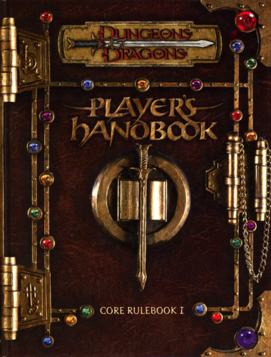 3e player’s handbook D&D dungeons and dragons 3rd edition player's handbook cover
