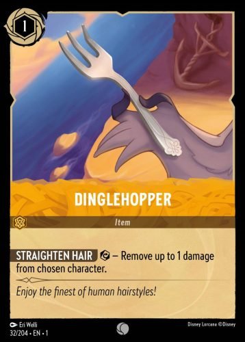 Dinglehopper lorcana trading card game dinglehopper item card