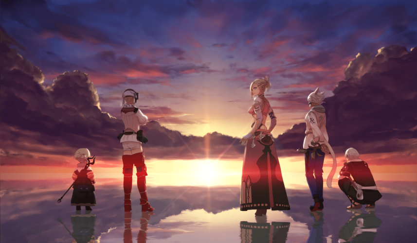 final fantasy xiv realm reborn 2 final fantasy xiv a realm reborn guardians of light with sunrise in background