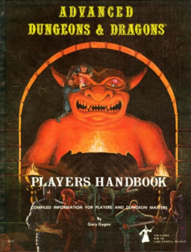 first player’s handbook D&D first player's handbook advanced dungeons and dragons 1977