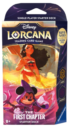 first_chapter_amber_amethyst disney lorcana trading card game the first chapter amber and amethyst starter deck
