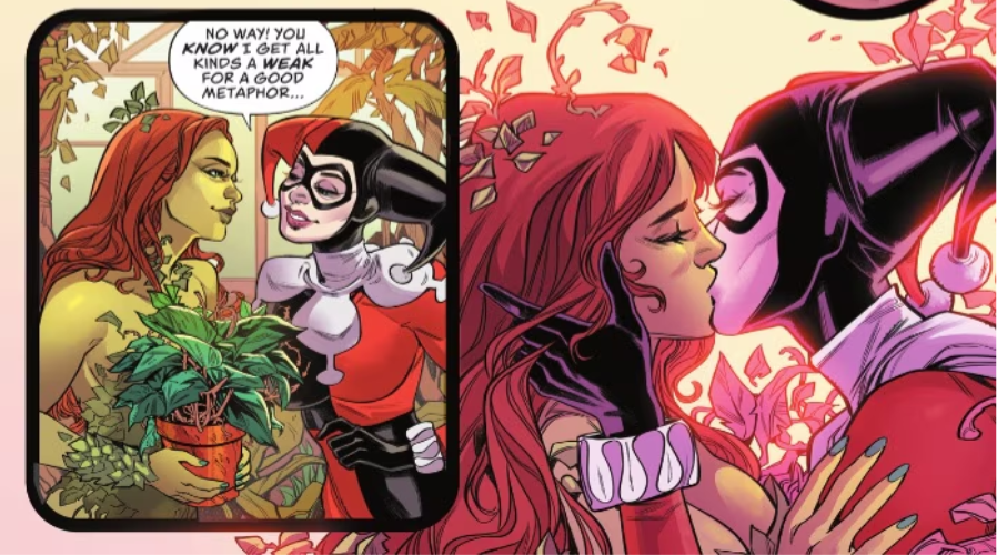 harley and ivy urban legends harley quinn and poison ivy kiss in batman: urban legends #1
