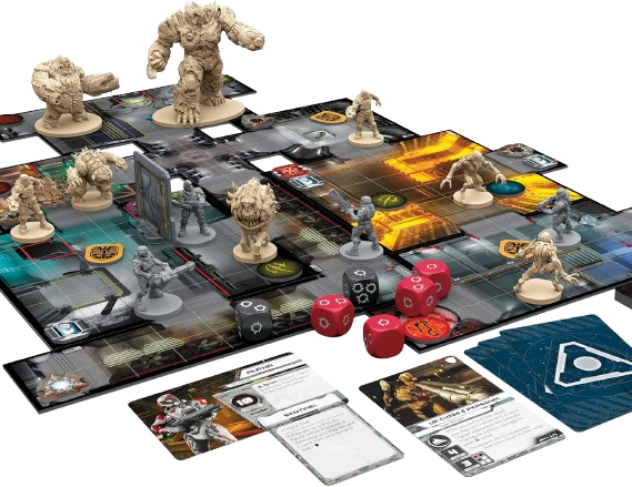doom the board game doom the board game miniatures, dice, cards, and board