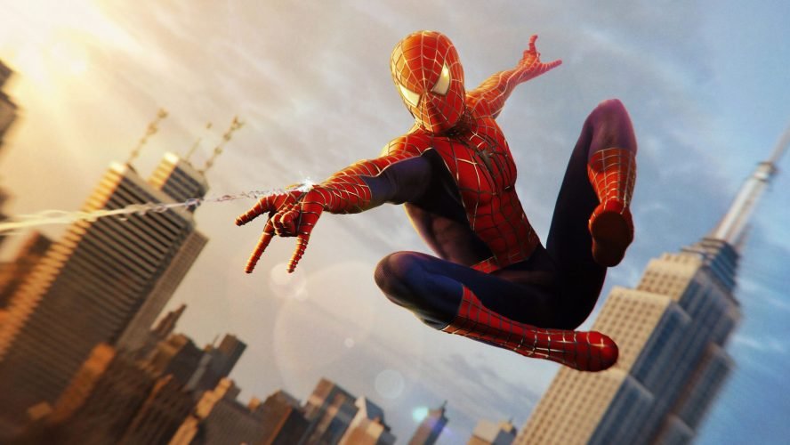 spider-man tobey maguire sam raimi's spider-man 1 spider-man shooting web