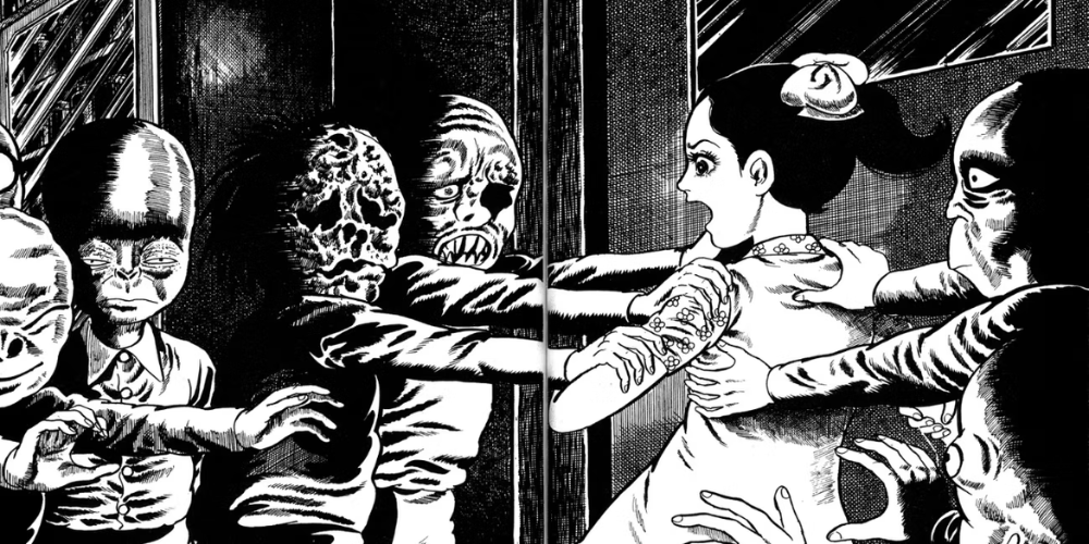 the drifting classroom monsters reaching for schoolchildren in the drifting classroom by kazuo umezo