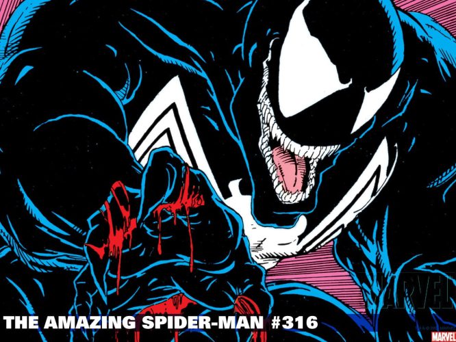 wp10747560-todd-mcfarlane-wallpapers the amazing spider-man comic issue #316 venom on cover illustrated by todd mcfarlane